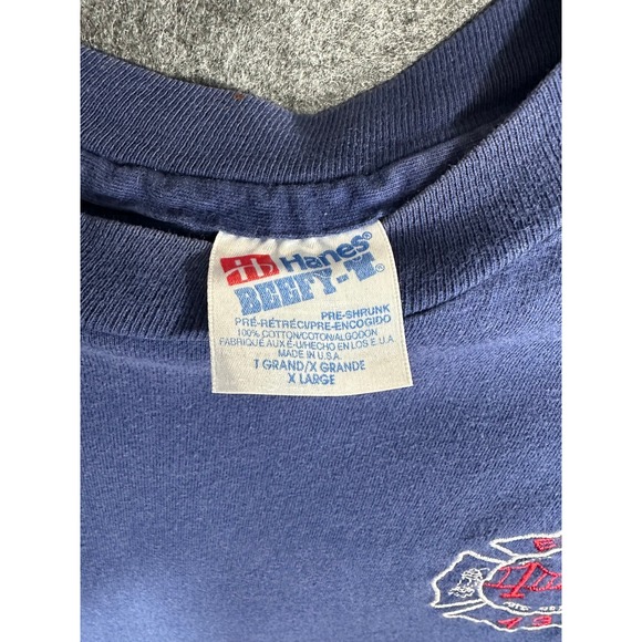 San Francisco Fire Dept Engine 43 Long Sleeve T-Shirt Mens XL Blue Hanes Beefy-T - Picture 10 of 15